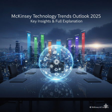 "Explore McKinsey Technology Trends Outlook 2025: Discover 13 frontier technologies shaping AI, robotics, cloud, quantum, bioengineering, and sustainability.