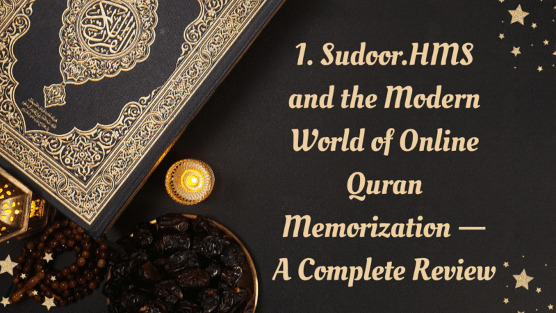 Keeping in mind the needs of the modern era, madrasas, institutions and online Quran academies are now using systems that make education easy, organized and reliable. One of the important systems is Sudoor.HMS.