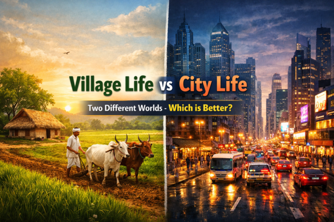 1. Village Life vs City Life: Two Different Worlds which is better?